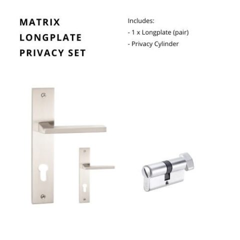 Zanda Matrix Longplate Door Handle Lever Set