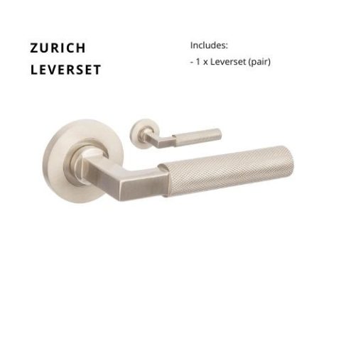 Zanda Zurich Round Lever Only Brushed Nickel